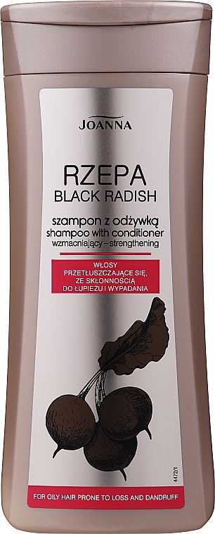 Wzmacniający szampon z odżywką do włosów przetłuszczających się - Joanna Rzepa — Zdjęcie N1