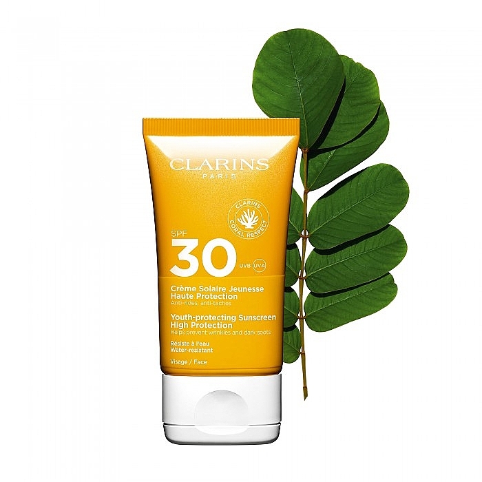 Przeciwzmarszczkowy krem przeciwsłoneczny - Clarins Youth-Protecting Sunscreen SPF 30 — Zdjęcie N2