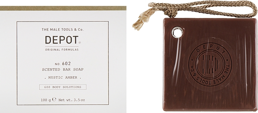 Mistyczny bursztynowy płyn do mycia ciała - Depot Body Solutions № 602 Scented Bar Soap Mystic Amber — Zdjęcie N1
