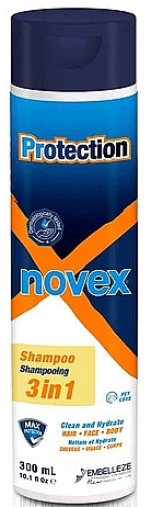 Szampon 3 w 1 - Novex Protection For Men 3 In 1 Antibacterial Shampoo — Zdjęcie N1