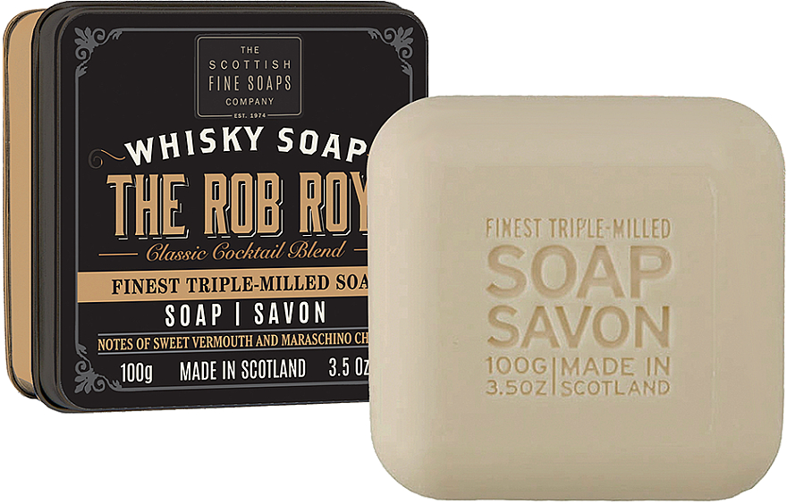 Mydło do ciała w metalowej puszcze - Scottish Fine Soaps The Rob Roy Sports Soap In A Tin — Zdjęcie N2