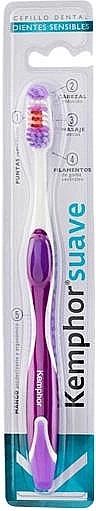 Szczoteczka do zębów, fioletowa - Kemphor Soft Toothbrush — Zdjęcie N1