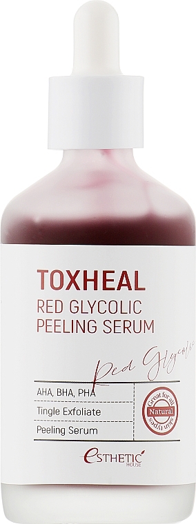 Złuszczające serum do twarzy- Esthetic House Toxheal Red Glycolic Peeling Serum — Zdjęcie N1