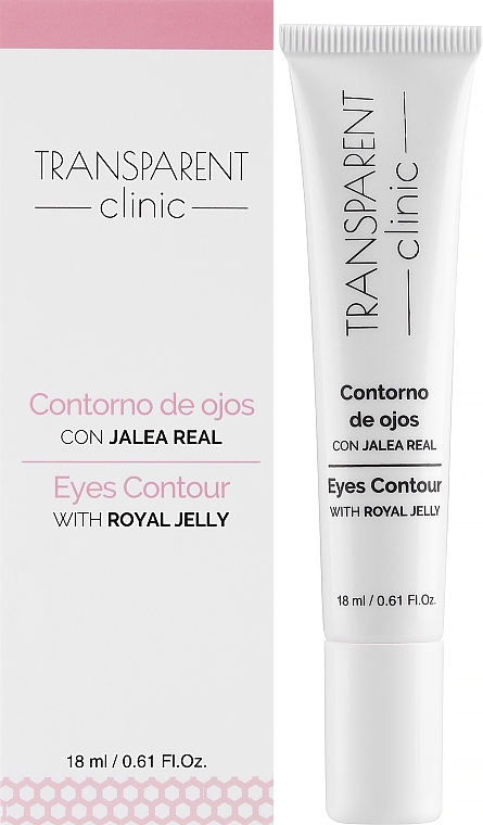 Krem na kontur oczu z mleczkiem pszczelim - Transparent Clinic Eye Contour Cream — Zdjęcie N2