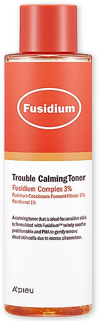 Kojący tonik do twarzy - A'pieu Fusidium Trouble Calming Toner — Zdjęcie N1
