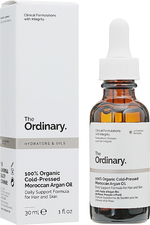 Czysty olej arganowy tłoczony na zimno - The Ordinary 100% Organic Cold-Pressed Moroccan Argan Oil — Zdjęcie N1