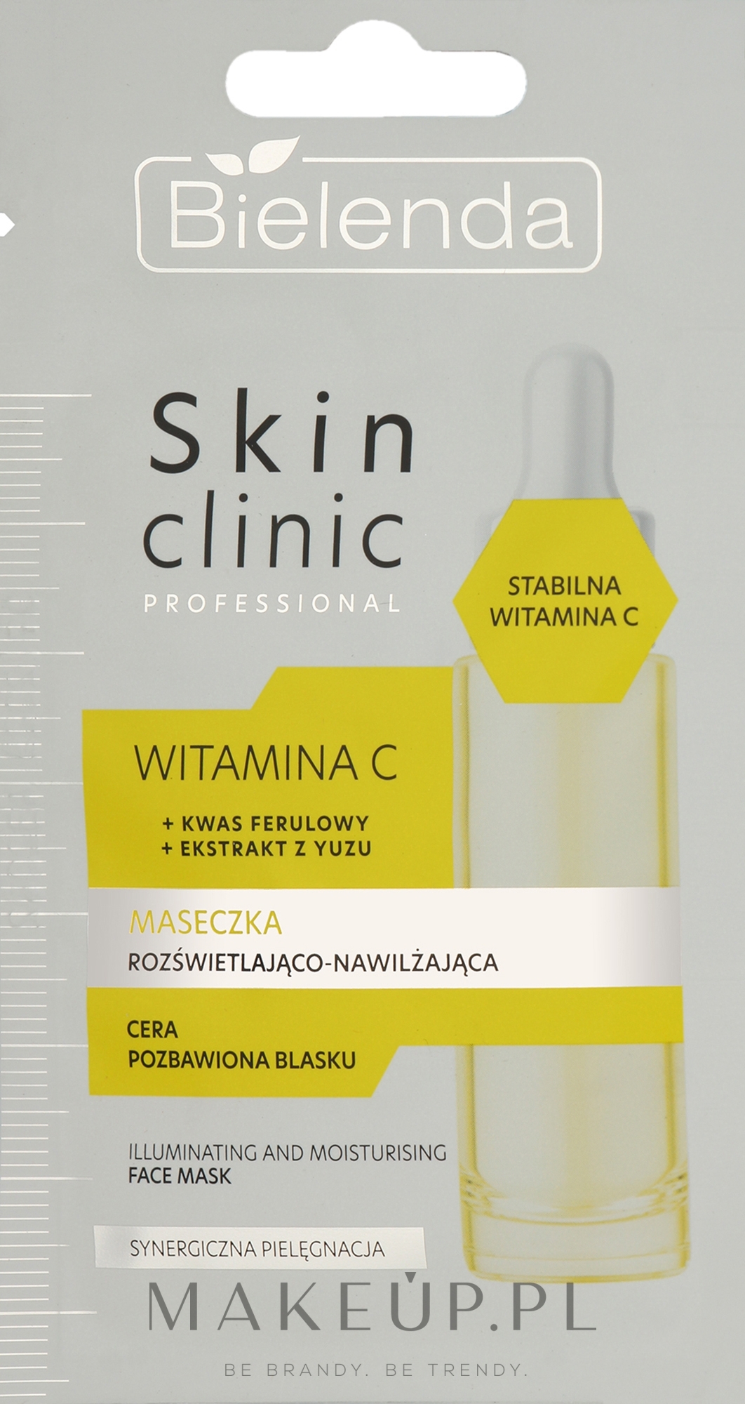 Rozjaśniająca i nawilżająca maseczka do twarzy - Bielenda Skin Clinic Professional Vitamin C Mask — Zdjęcie 8 g