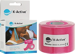 Taśma kinezjologiczna, różowa - K-Active Tape Classic — Zdjęcie N2