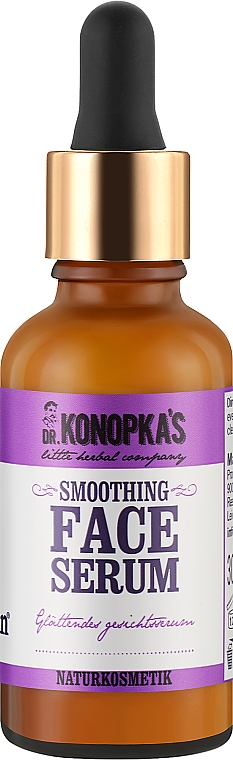 Wygładzające serum do twarzy z fiołkiem - Dr. Konopka’s Smoothing Face Serum
