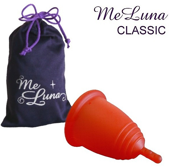 Kubeczek menstruacyjny, rozmiar M, czerwony - MeLuna Classic Menstrual Cup  — Zdjęcie N1