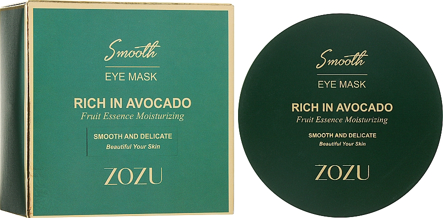 Hydrożelowe płatki pod oczy z ekstraktem z awokado i olejem rycynowym - Zozu Rich In Avocado Eye Mask — Zdjęcie N3
