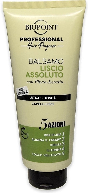 Balsam do włosów niesfornych i kręconych - Biopoint Liscio Assoluto Balsamo — Zdjęcie N1