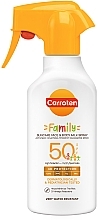 Mleczko w sprayu z filtrem przeciwsłonecznym dla całej rodziny - Carroten Family Suncare Face & Body Milk Spray SPF50 — Zdjęcie N1