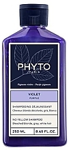Szampon neutralizujący żółknięcie - Phyto Purple No Yellow Shampoo — Zdjęcie N1