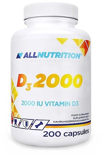 Witamina D3 - AllNutrition Vitamin D3 2000 — Zdjęcie N3