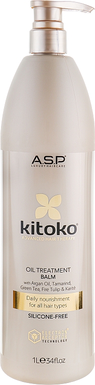 Balsam do włosów na bazie oleju - Affinage Salon Professional Kitoko Oil Treatment Balm — Zdjęcie N2