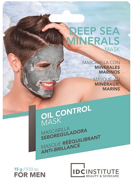 Maseczka do twarzy regulująca sebum dla mężczyzn - IDC Institute Oil Control Mask For Men — Zdjęcie N1