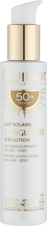 Przeciwstarzeniowy balsam do ciała z filtrem przeciwsłonecznym - Guinot Longue Vie Sun Lotion SPF50+ — Zdjęcie N1