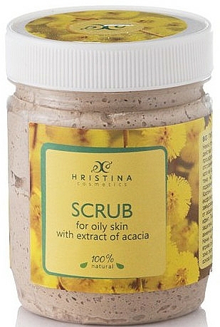 Peeling do twarzy z ekstraktem z akacji - Hristina Cosmetics Acacia Extract Scrub — Zdjęcie N1