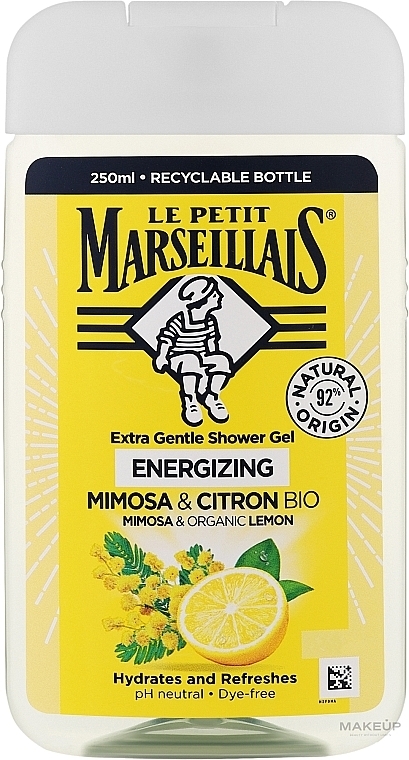 Żel pod prysznic Mimoza i cytryna - Le Petit Marseillais Extra Gentle Shower Gel Mimosa & Bio Lemon  — Zdjęcie N1