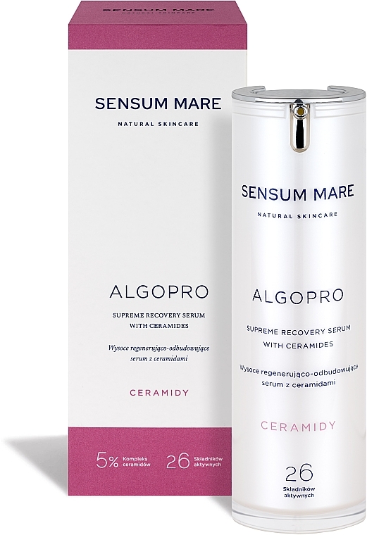 Silnie regenerujące i rewitalizujące serum z 5% kompleksem ceramidowym - Sensum Mare Algopro Supreme Recovery Serum With Ceramides — Zdjęcie N1