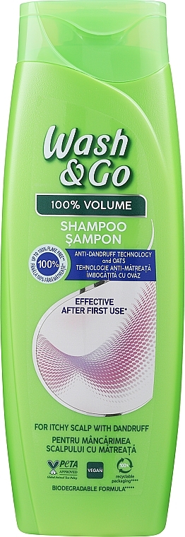 Szampon przeciwłupieżowy z technologią ZPT - Wash&Go Anti-dandruff Shampoo With ZPT Technology — Zdjęcie N2