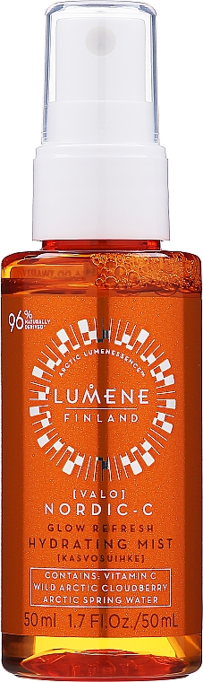 PREZENT! Nawilżająca mgiełka do twarzy - Lumene Nordic-C Valo Glow Refresh Hydrating Mist — Zdjęcie N1