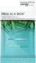 Kup Energizujący zestaw do pedicure Eukaliptus - Voesh Pedi In A Box Deluxe 4 Step Pedicure Eucalyptus Energy Boost + Eucalyptus Essential Oil