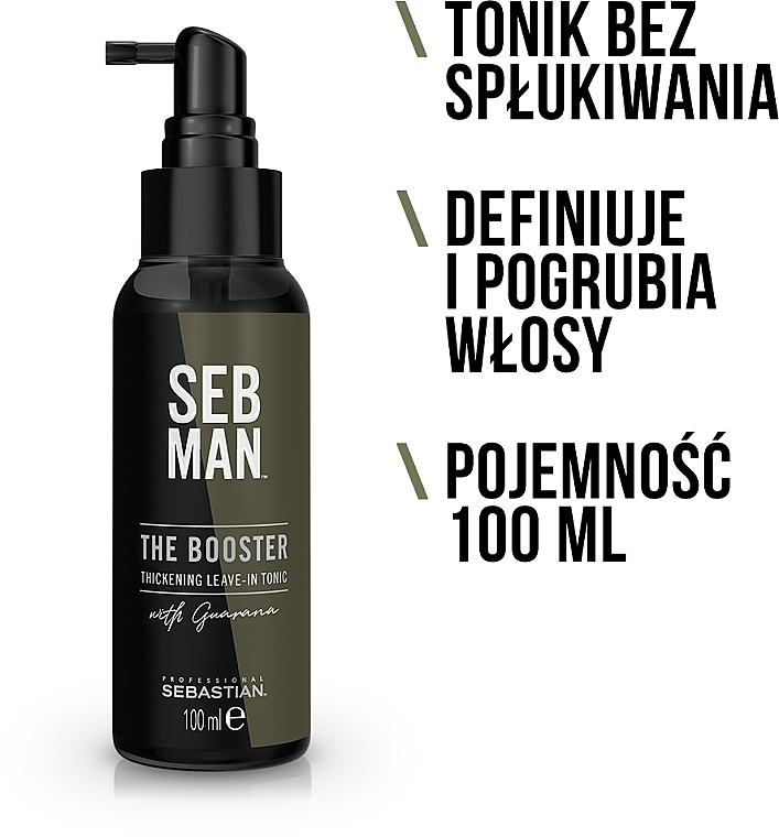 Tonik-booster bez spłukiwania do włosów - Sebastian Professional Seb Man The Booster Tonic — Zdjęcie N2