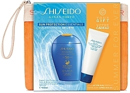 Zestaw - Shiseido Sun Protection Essentials (lot/150ml + emuls/75ml + pouch) — Zdjęcie N2