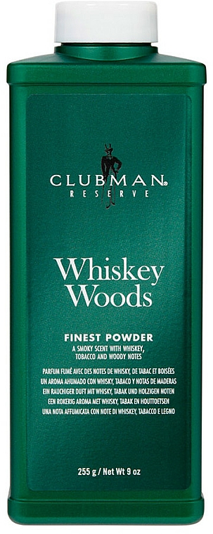 Clubman Pinaud Whiskey Woods - Uniwersalny talk w proszku — Zdjęcie N1