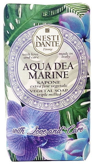 Roślinne mydło w kostce z solą morską - Nesti Dante Aqua Dea Marine  — Zdjęcie N1