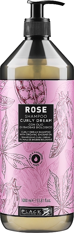 Szampon do włosów kręconych - Black Professional Line Rose Shampoo Curly Dream  — Zdjęcie N1