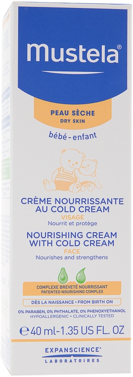 Odżywczy krem do twarzy z cold cream - Mustela Bébé Nourishing Cream With Cold Cream — Zdjęcie N5
