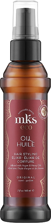 Olejek do stylizacji włosów - MKS Eco Oil Hair Styling Elixir Original Scent — Zdjęcie N1