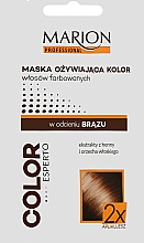 Maska ożywiająca kolor włosów farbowanych w odcieniu brązu - Marion Color Esperto (próbka) — Zdjęcie N1