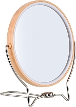 Dwustronne lusterko kosmetyczne, 13 cm, beżowe - Titania  — Zdjęcie N1