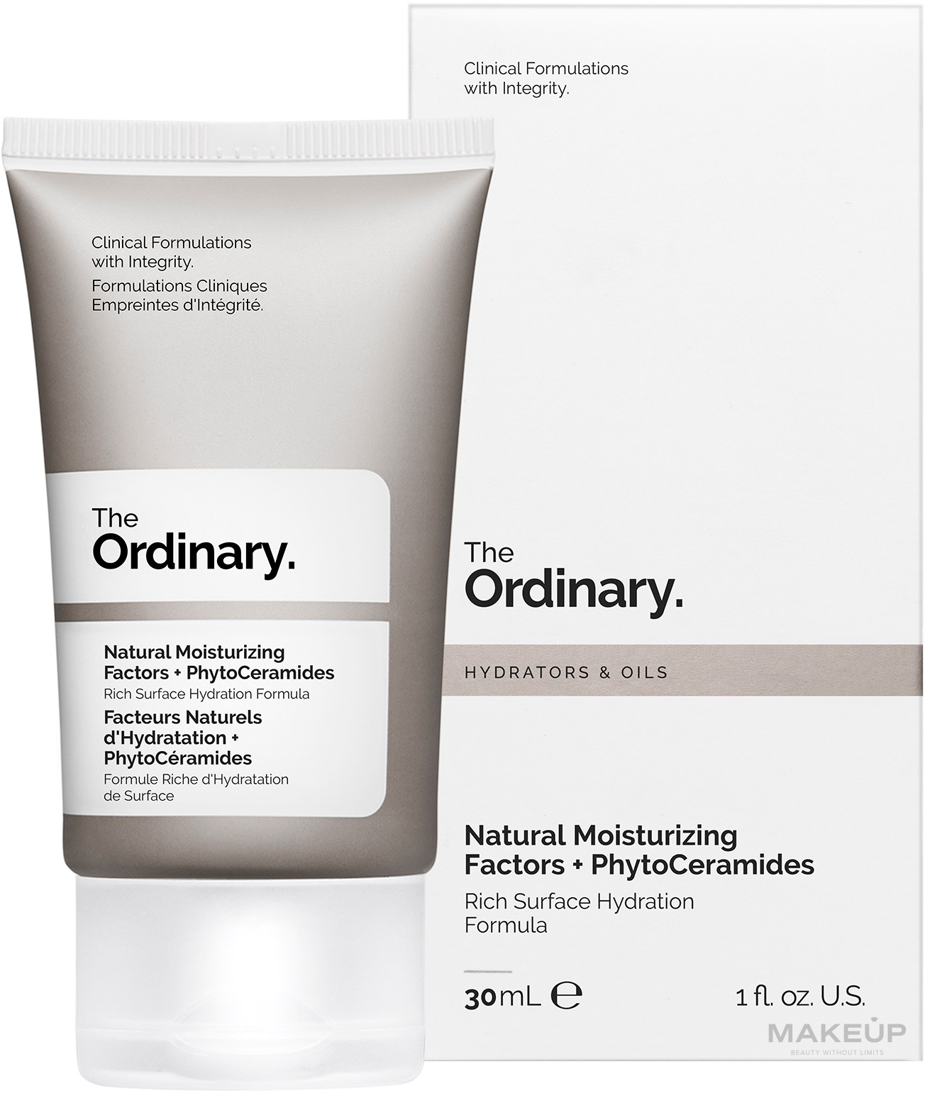 Odżywczy i nawilżający krem do twarzy - The Ordinary Natural Moisturizing Factors + PhytoCeramides — Zdjęcie 30 ml