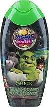 Szampon i odżywka do włosów dla dzieci 2 w 1 - EP Line Magic Bath Shrek Shampoo & Conditioner — Zdjęcie N1