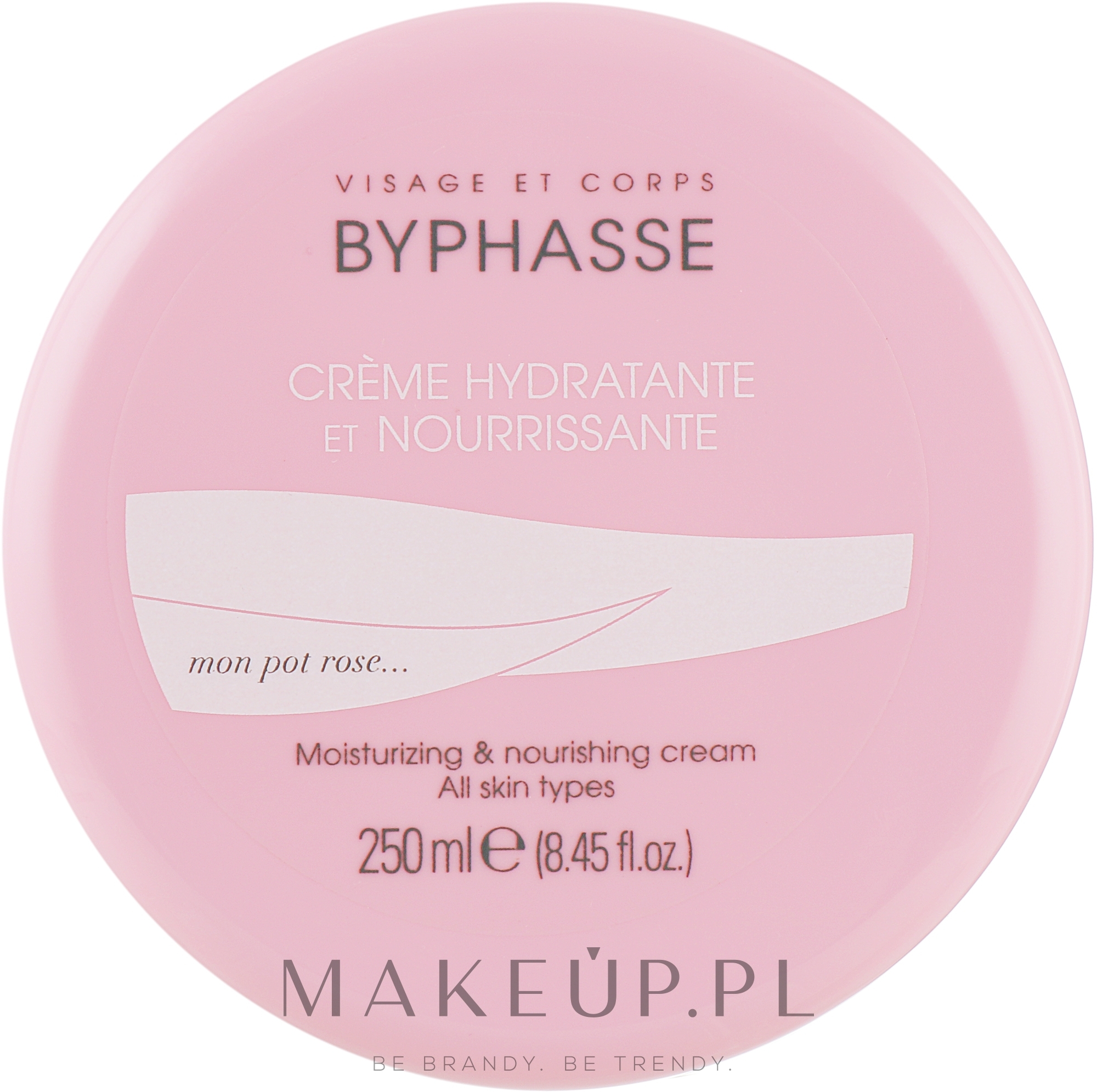 Odżywczy krem nawilżający do twarzy i ciała - Byphasse Moisturizing And Nourishing Cream Face And Body All Skin Types — Zdjęcie 250 ml