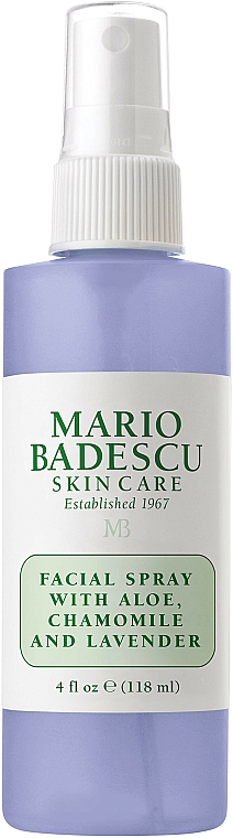 Spray do twarzy z aloesem, rumiankiem i lawendą - Mario Badescu Facial Spray Aloe, Chamomile And Lavender — Zdjęcie N2