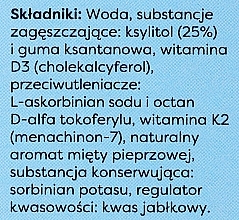 Witaminy D3 + K2 w sprayu o smaku mięty - Osavi Vitamin D3 + K2 Spray — Zdjęcie N3