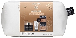 Zestaw - Apivita Queen Bee Rich Texture (f/cr/50ml + clean/milk/50ml + f/mask/2x8ml + pouch) — Zdjęcie N2