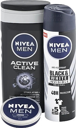 Zestaw - Nivea Men Keep It Active(cr/30ml + deo/150ml + sh/gel250ml) — Zdjęcie N2