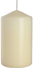 Świeca cylindryczna 70x120 mm, ecru - Bispol — Zdjęcie N1