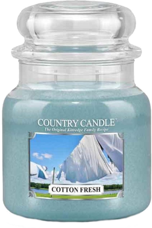 Świeca zapachowa w słoiku - Country Candle Cotton Fresh — Zdjęcie N1