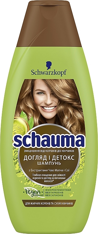 Szampon do włosów przetłuszczających się - Schwarzkopf Schauma Fresh Matcha — Zdjęcie N3