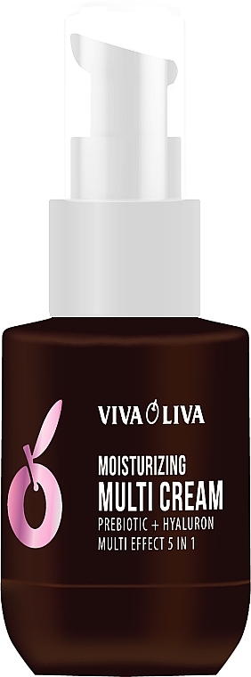 Wielofunkcyjny krem nawilżający do twarzy - Viva Oliva Prebiotic + Hyaluron Moisturizing Multi Cream SPF 15 — Zdjęcie N1