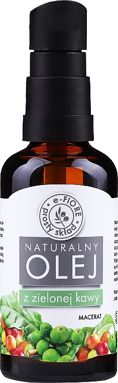 WYPRZEDAŻ Naturalny olej z zielonej kawy (z dozownikiem) - E-Fiore Natural Oil * — Zdjęcie N1