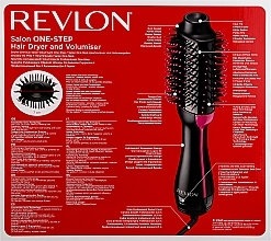 Szczotka do suszenia włosów - Revlon One-Step Volumiser New Edition Black/Pink — Zdjęcie N3